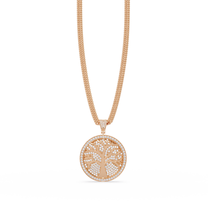 Tree of Life Diamond Pendant Necklace