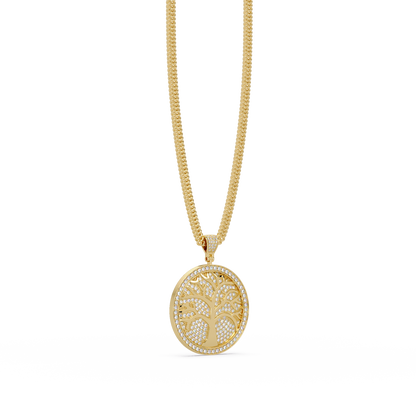 Tree of Life Diamond Pendant Necklace