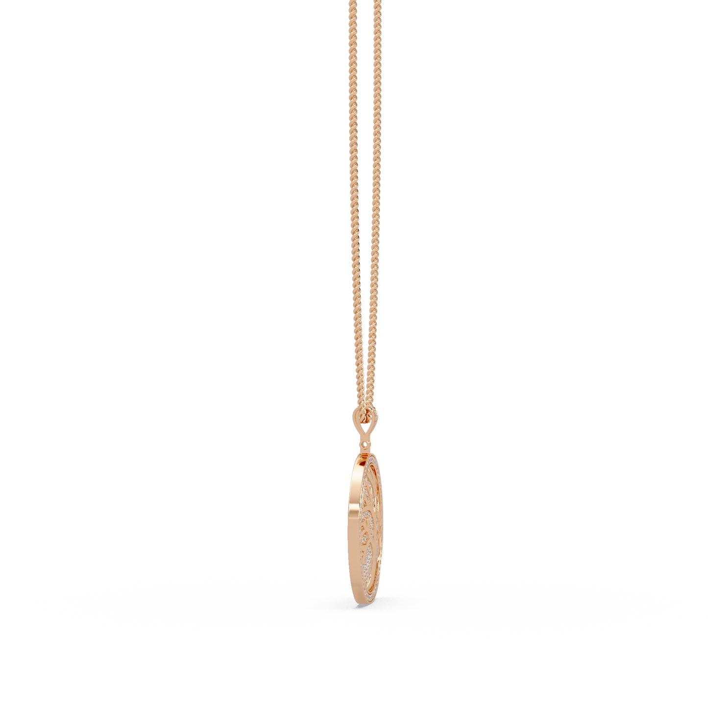 2.68 ct Tree of Life Diamond Pendant Necklace | 14K Gold |