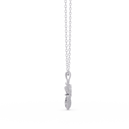 Bee Diamond Pendant Necklace