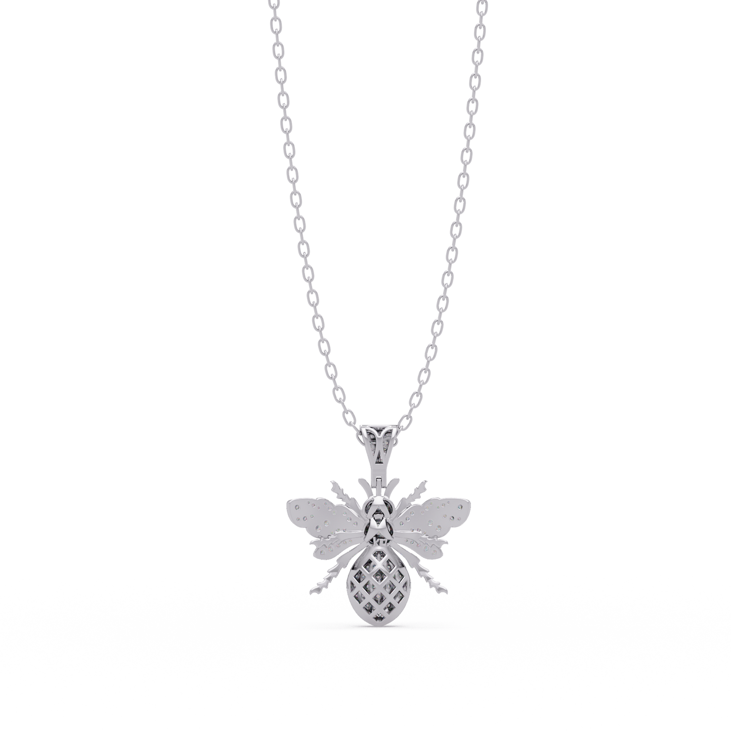 1.04 ct Bee Diamond Pendant Necklace | 14K Gold |