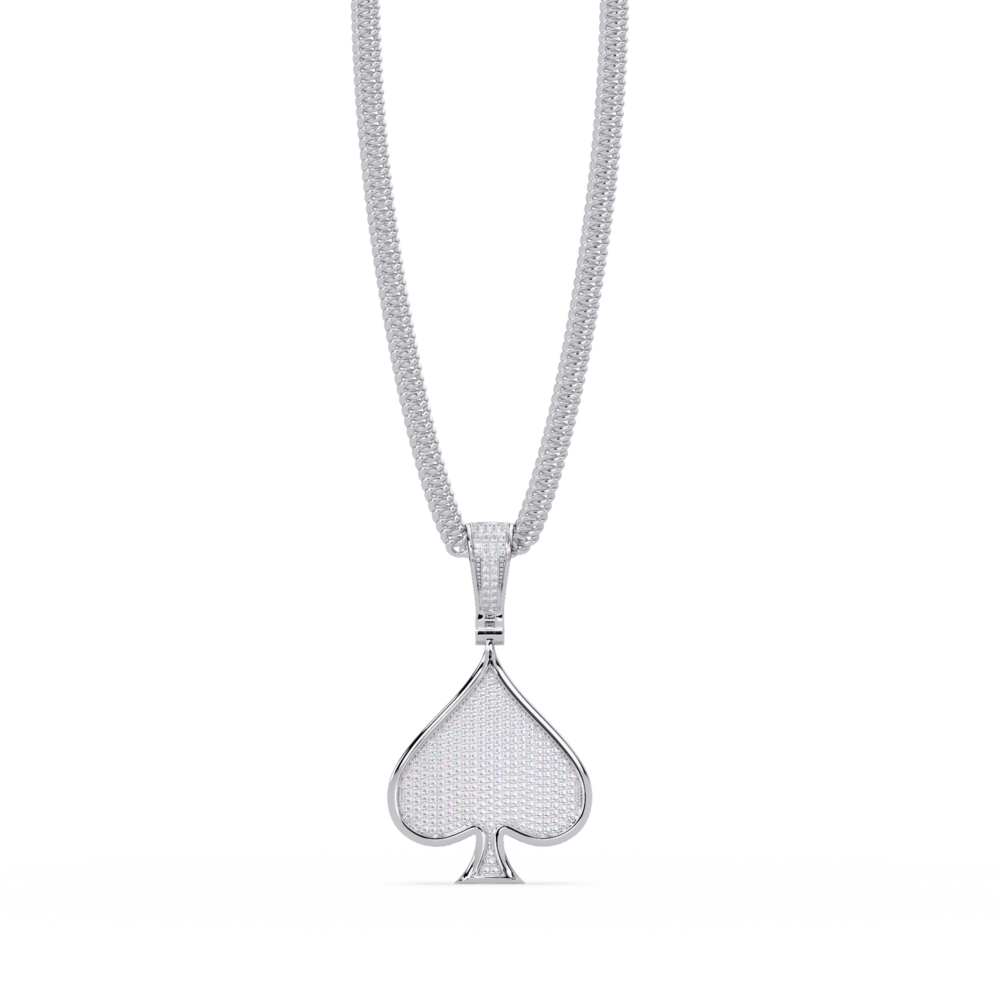 1.19 ct Spade Diamond Pendant Necklace | 14K Gold |