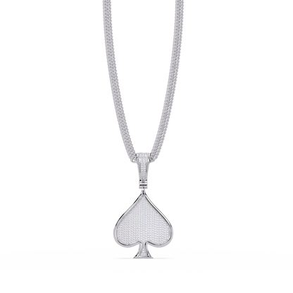 Spade Diamond Pendant Necklace