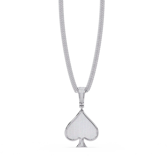 Spade Diamond Pendant Necklace