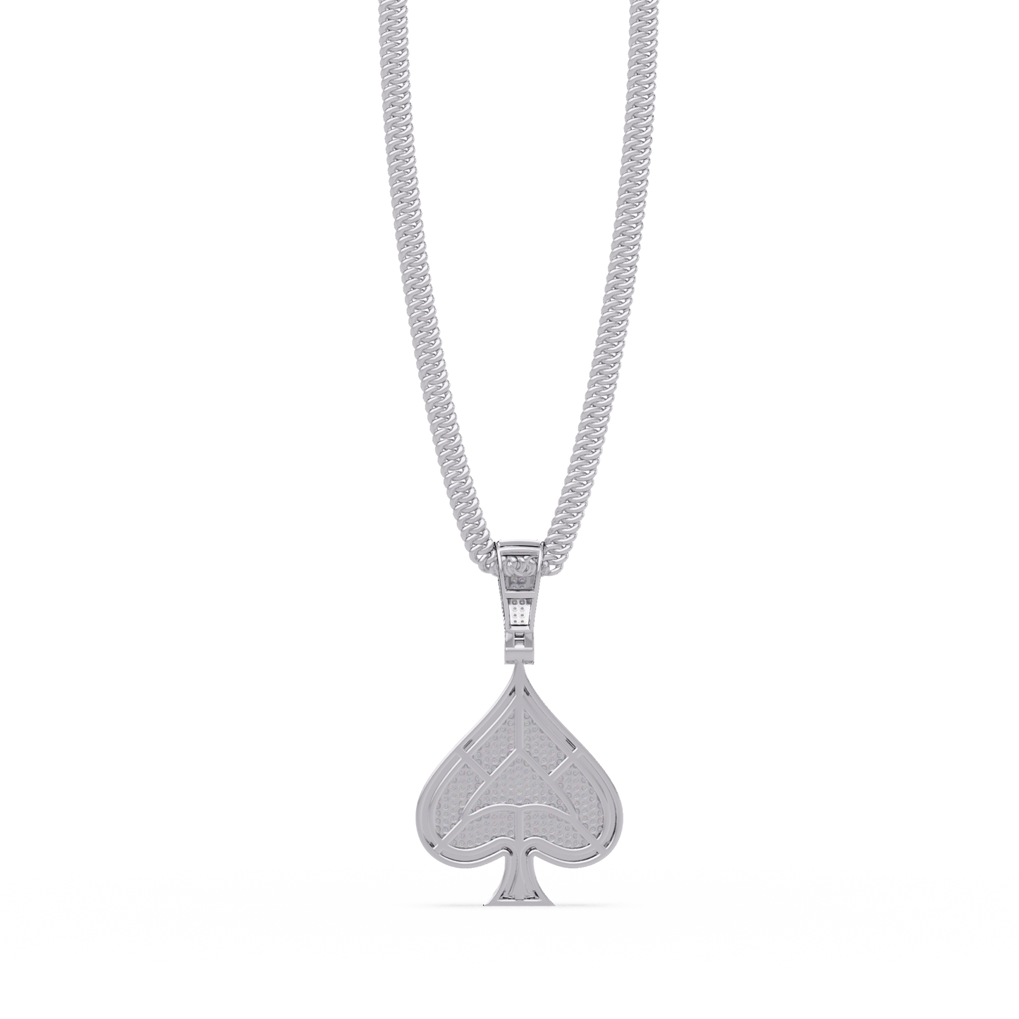 1.19 ct Spade Diamond Pendant Necklace | 14K Gold |
