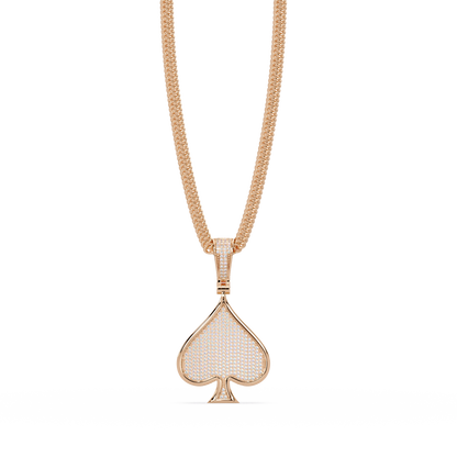 Spade Diamond Pendant Necklace