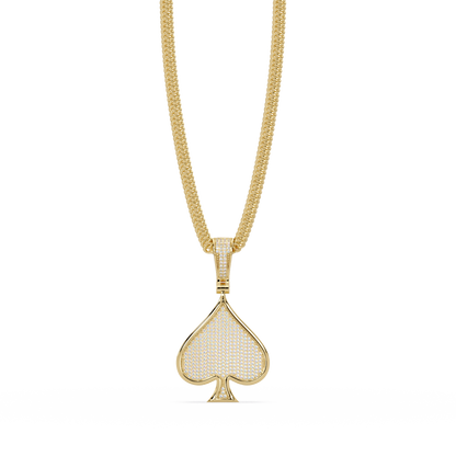 Spade Diamond Pendant Necklace