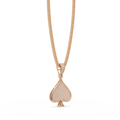 Spade Diamond Pendant Necklace