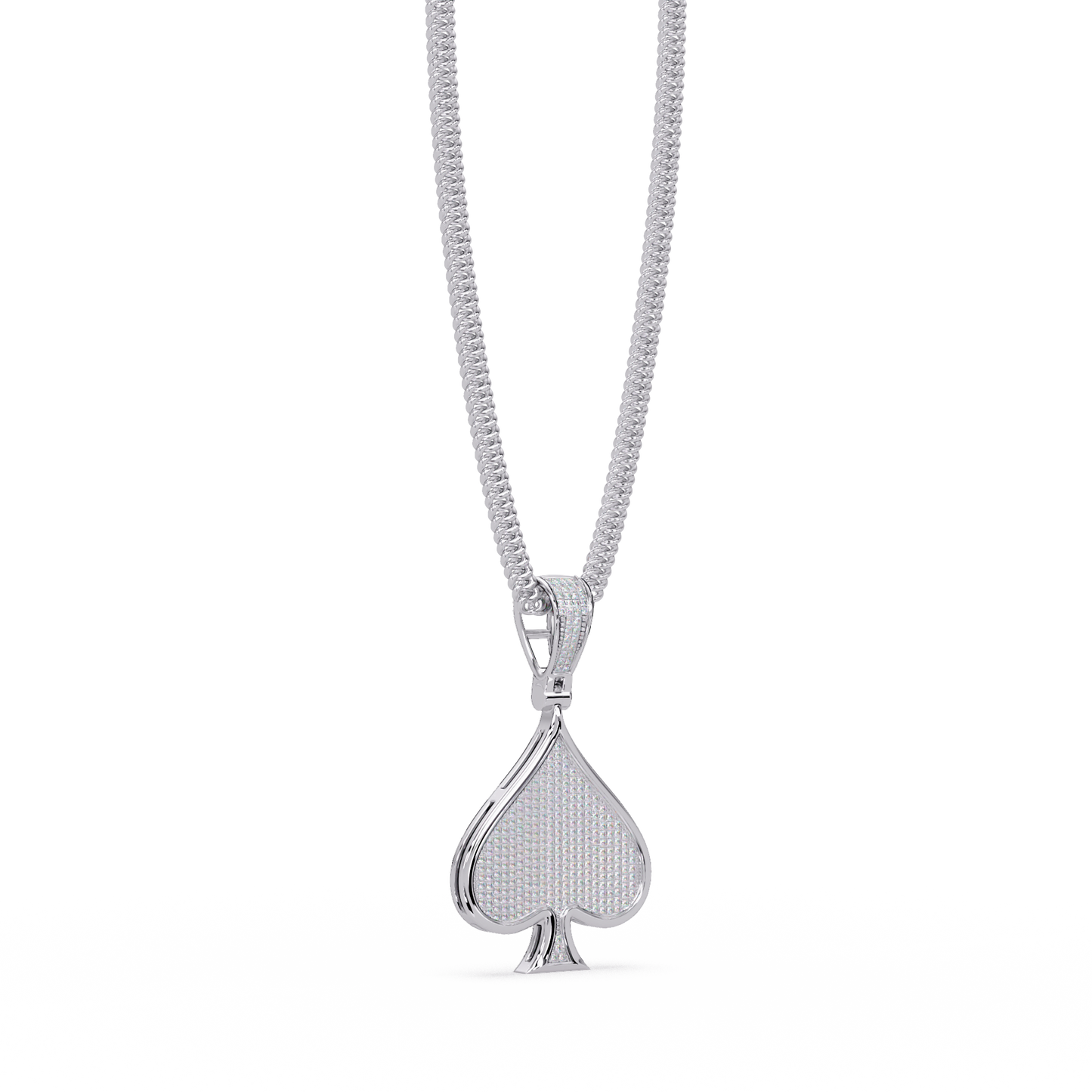 1.19 ct Spade Diamond Pendant Necklace | 14K Gold |