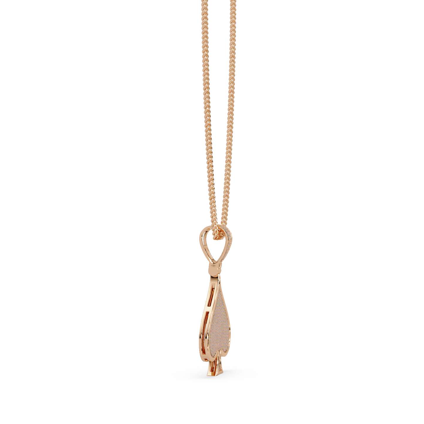 1.19 ct Spade Diamond Pendant Necklace | 14K Gold |