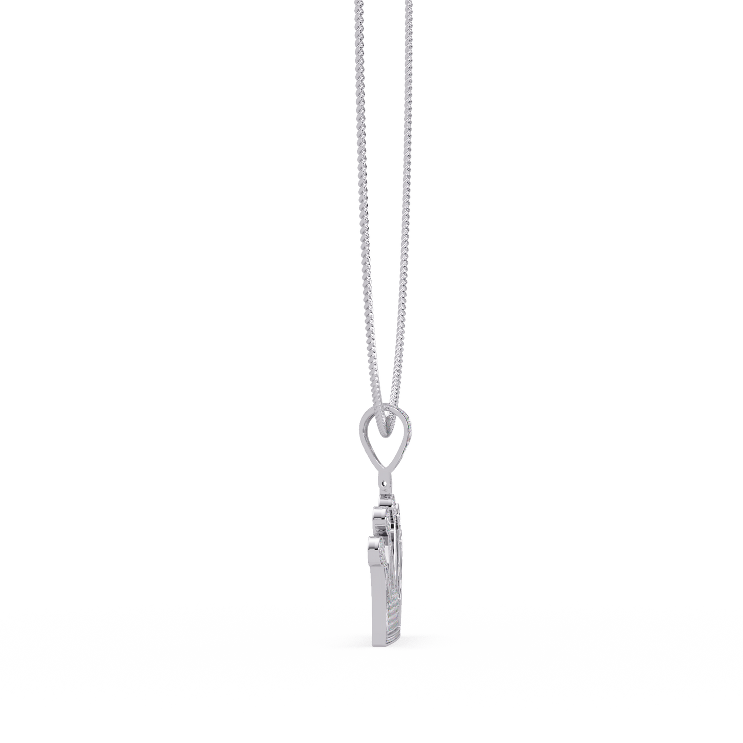 2.03 ct Crown Diamond Pendant Necklace | 14K Gold |