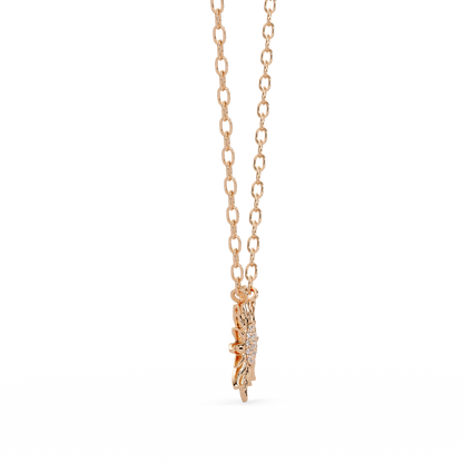 Sunburst Diamond Pendant Necklace