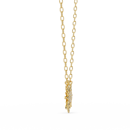 Sunburst Diamond Pendant Necklace