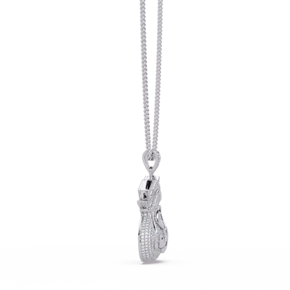 Money Bag Diamond Pendant Necklace