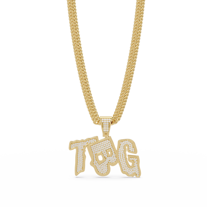 Custom Letter Diamond Pendant Necklace