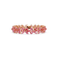 Tourmaline colorstone tennis bracelet in rose gold