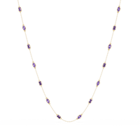 2.8 CTW Marquise & Emerald Colorstone Necklace – CAD image 4