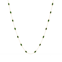 2.8 CTW Marquise & Emerald Colorstone Necklace – CAD image 7