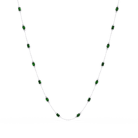 2.8 CTW Marquise & Emerald Colorstone Necklace – CAD image 8
