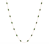 2.8 CTW Marquise & Emerald Colorstone Necklace – CAD image 9