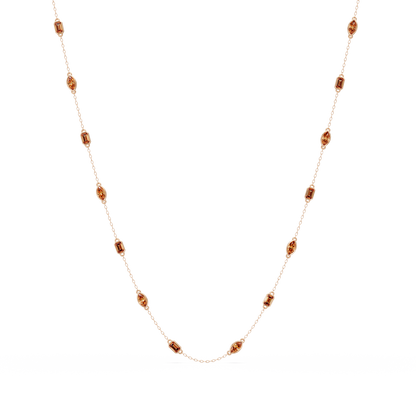2.8 CTW Marquise & Emerald Colorstone Necklace – CAD image 10