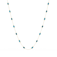 2.8 CTW Marquise & Emerald Colorstone Necklace – CAD image 13