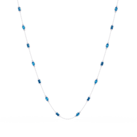 2.8 CTW Marquise & Emerald Colorstone Necklace – CAD image 14