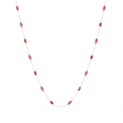 2.8 CTW Marquise & Emerald Colorstone Necklace – CAD image 21