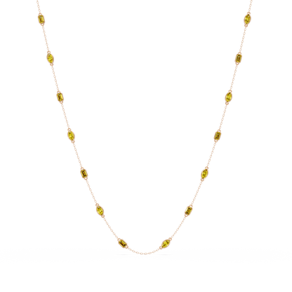 2.8 CTW Marquise & Emerald Colorstone Necklace – CAD image 23