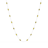 2.8 CTW Marquise & Emerald Colorstone Necklace – CAD image 24