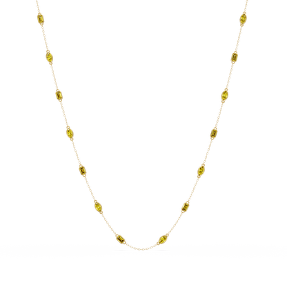 2.8 CTW Marquise & Emerald Colorstone Necklace – CAD image 25