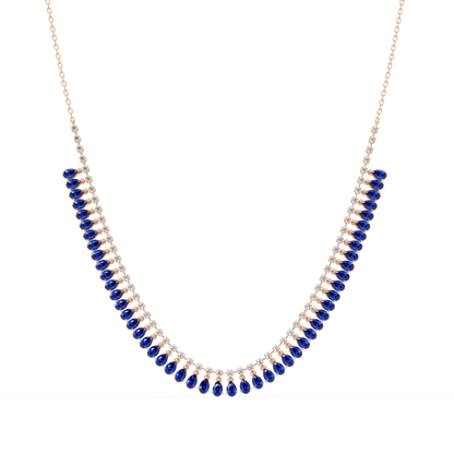 10.1 CTW Pear & Round Colorstone Necklace – CAD image 18
