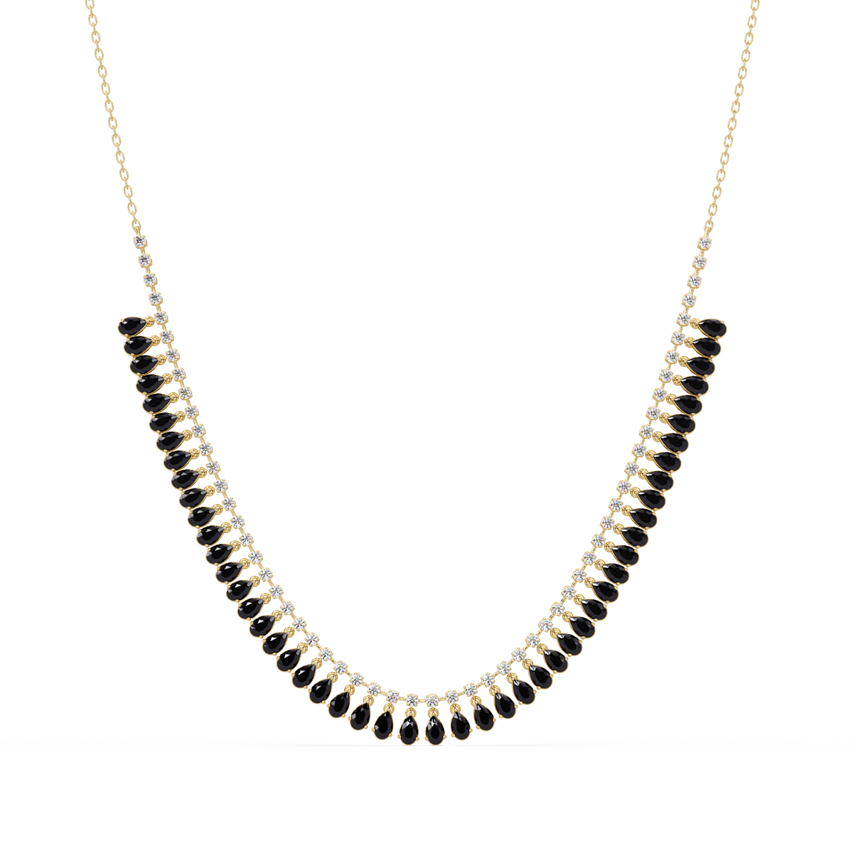 10.1 CTW Pear & Round Colorstone Necklace – CAD image 22