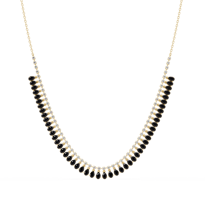 10.1 CTW Pear & Round Colorstone Necklace – CAD image 22