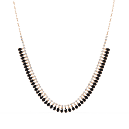 10.1 CTW Pear & Round Colorstone Necklace – CAD image 24