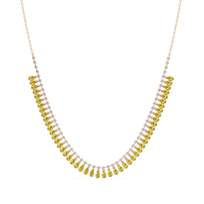 10.1 CTW Pear & Round Colorstone Necklace – CAD image 25