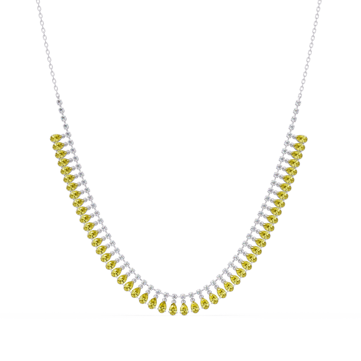 10.1 CTW Pear & Round Colorstone Necklace – CAD image 26
