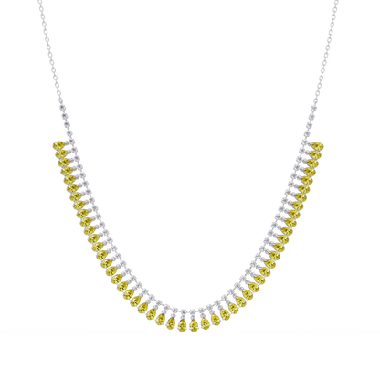 10.1 CTW Pear & Round Colorstone Necklace – CAD image 26