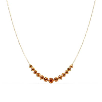 5.6 CTW Graduated Round Colorstone Necklace – CAD image 10