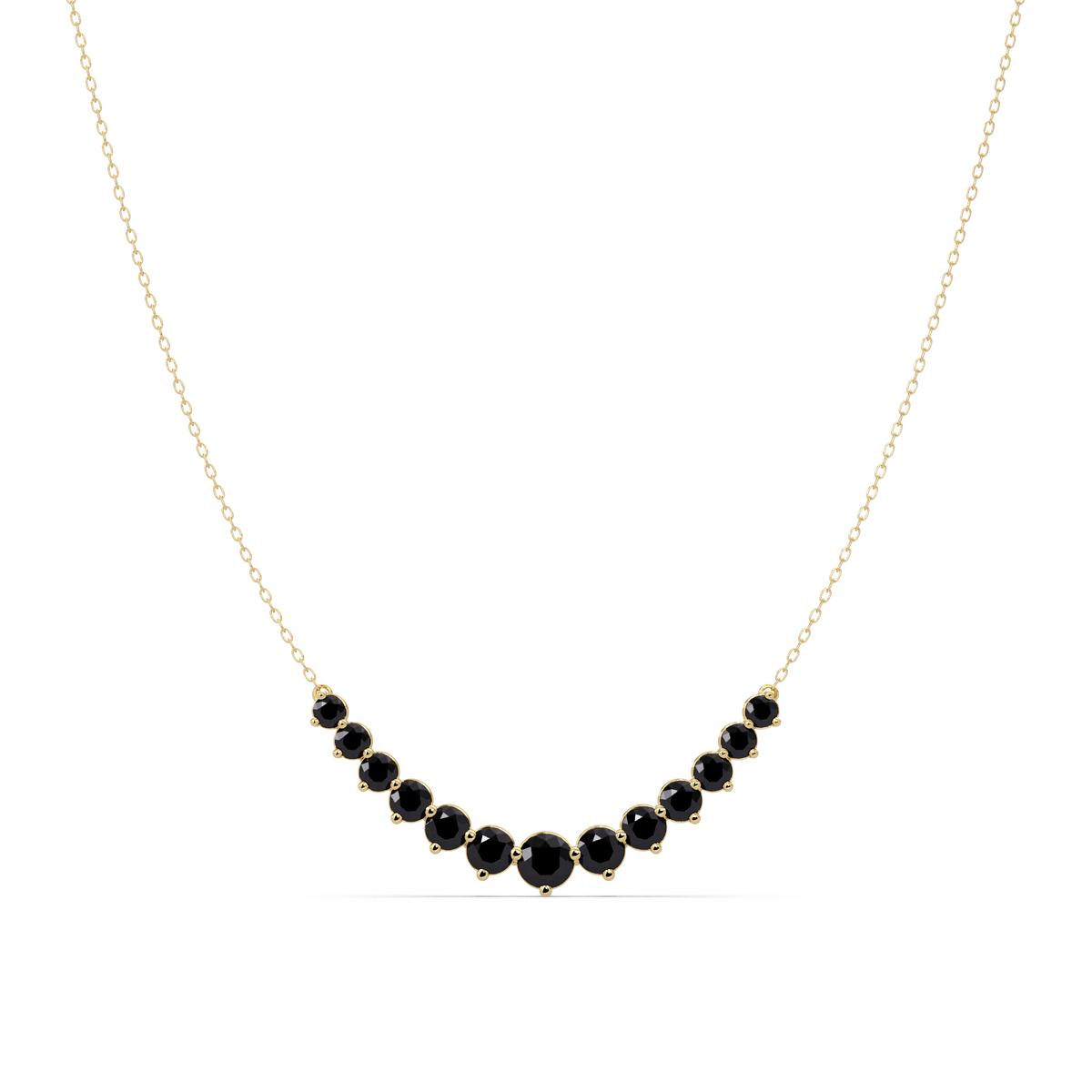 5.6 CTW Graduated Round Colorstone Necklace – CAD image 22