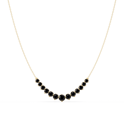 5.6 CTW Graduated Round Colorstone Necklace – CAD image 22