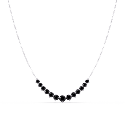 5.6 CTW Graduated Round Colorstone Necklace – CAD image 23