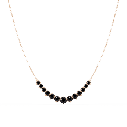 5.6 CTW Graduated Round Colorstone Necklace – CAD image 24