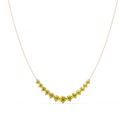 5.6 CTW Graduated Round Colorstone Necklace – CAD image 25
