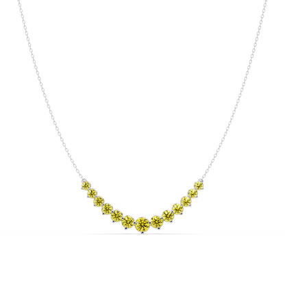 5.6 CTW Graduated Round Colorstone Necklace – CAD image 26