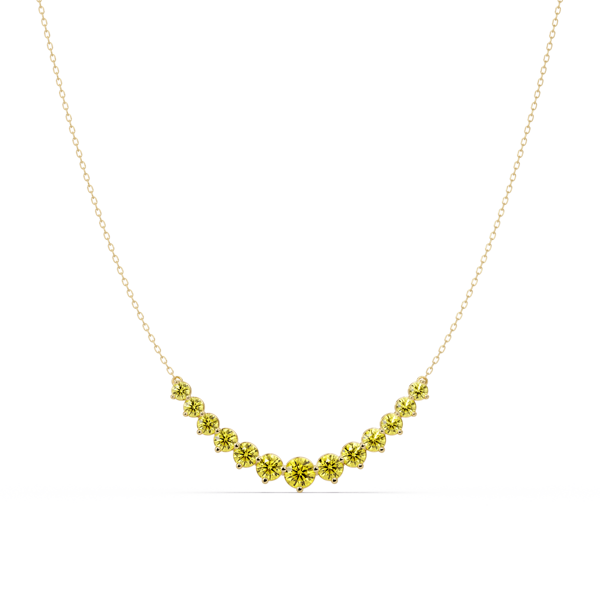 5.6 CTW Graduated Round Colorstone Necklace – CAD image 27