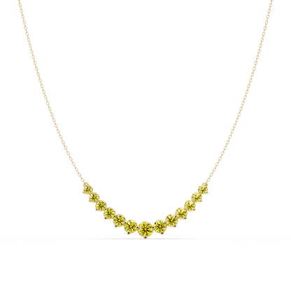 5.6 CTW Graduated Round Colorstone Necklace – CAD image 27