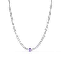 24.0 CTW Emerald-Cut Colorstone Necklace – CAD image 5