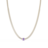 24.0 CTW Emerald-Cut Colorstone Necklace – CAD image 6