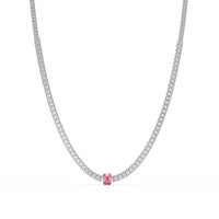 24.0 CTW Emerald-Cut Colorstone Necklace – CAD image 20